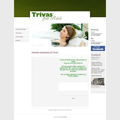 TRIVAS startsida 2012