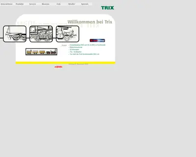TRIX startsida 2001