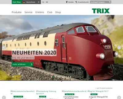 TRIX startsida 2020