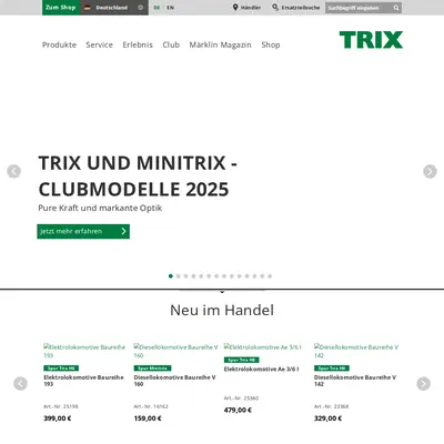 TRIX startsida 2025