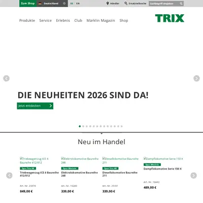 TRIX startsida 2026