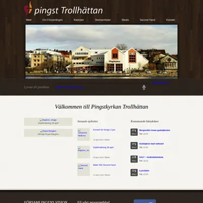 Gudstjänst Pingstkyrkan Trollhättan startsida 2013