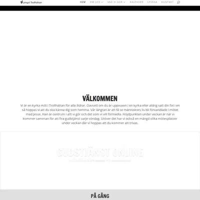 Gudstjänst Pingstkyrkan Trollhättan startsida 2022