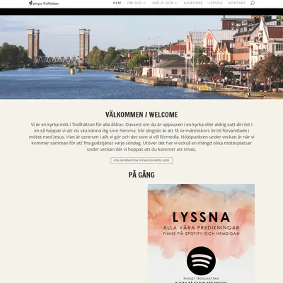 Gudstjänst Pingstkyrkan Trollhättan startsida 2024