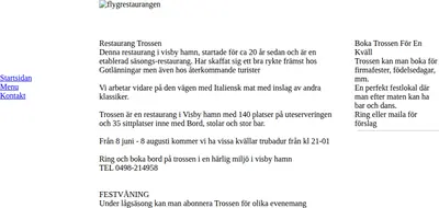 Trossen startsida 2012