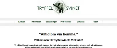 Tryffelsvinets Nyhetsbrev startsida 2004