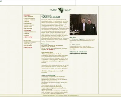Tryffelsvinets Nyhetsbrev startsida 2007
