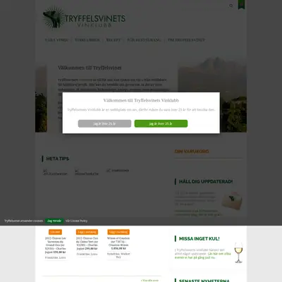 Tryffelsvinets Nyhetsbrev startsida 2016