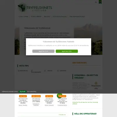 Tryffelsvinets Nyhetsbrev startsida 2017