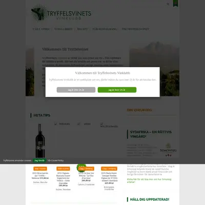 Tryffelsvinets Nyhetsbrev startsida 2018