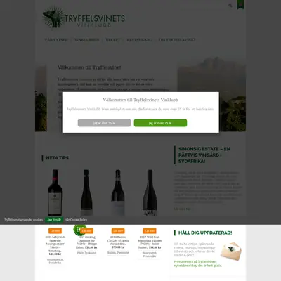Tryffelsvinets Nyhetsbrev startsida 2019