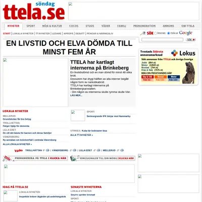 www.ela.2stad.se startsida 2006