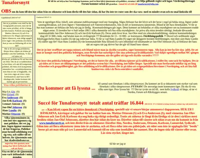 Tunafors nytt startsida 2003
