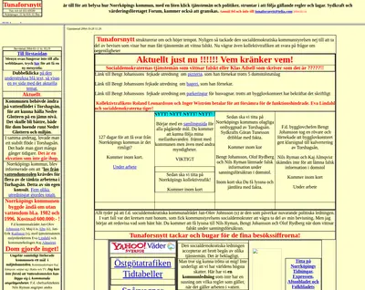 Tunafors nytt startsida 2005