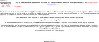 Tunafors nytt startsida 2006