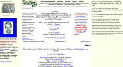 Tunafors nytt startsida 2009