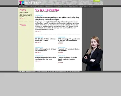 tv-nyheterna.se startsida 2014