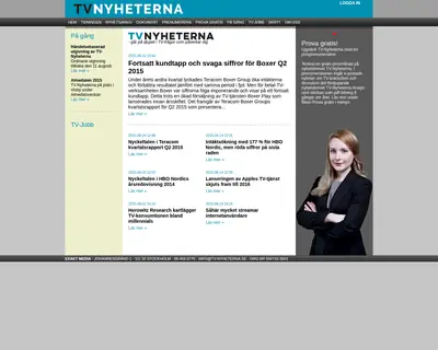 tv-nyheterna.se startsida 2015