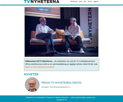 tv-nyheterna.se startsida 2023