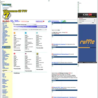 Aftonbladet TV startsida 2008