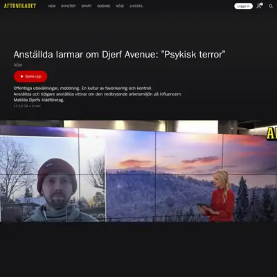 Aftonbladet TV startsida 2025