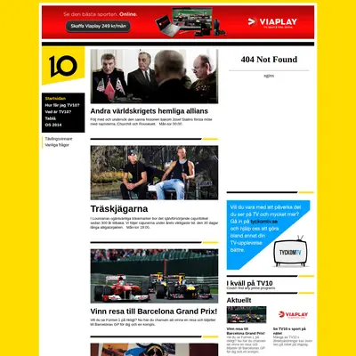 TV10 startsida 2013