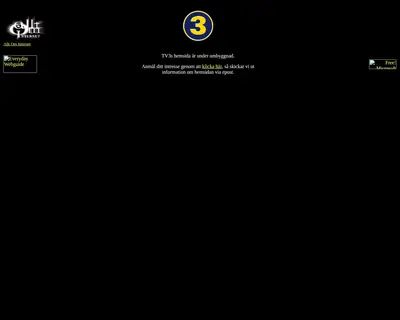TV3 startsida 1997