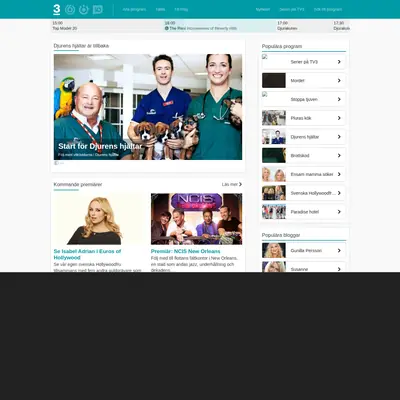 TV3 startsida 2015