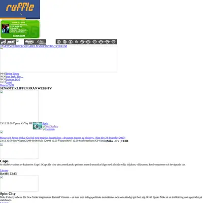 TV6 startsida 2008