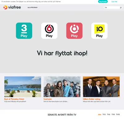 TV6 startsida 2017