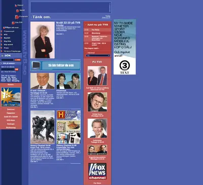 TV8 startsida 2004