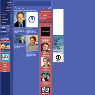 TV8 startsida 2005