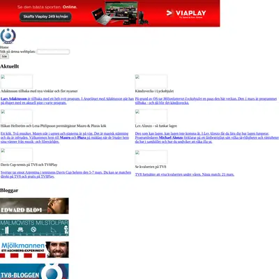 TV8 startsida 2010