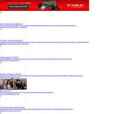 TV8 startsida 2011