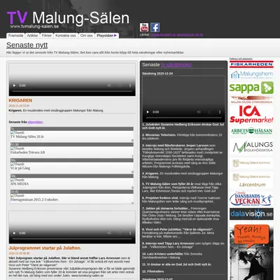 TV Malung-Sälen startsida 2016