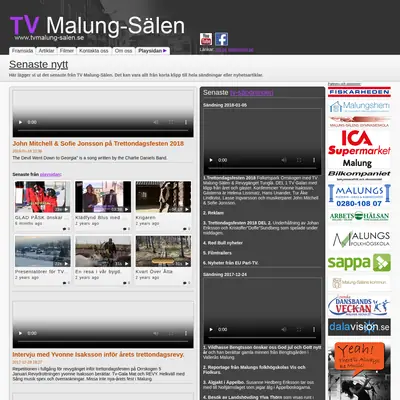 TV Malung-Sälen startsida 2018