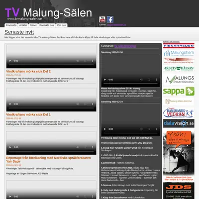 TV Malung-Sälen startsida 2020
