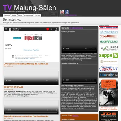 TV Malung-Sälen startsida 2021