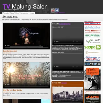 TV Malung-Sälen startsida 2022