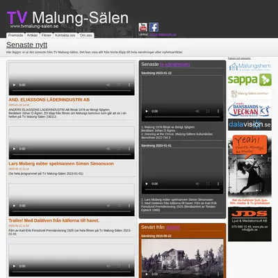 TV Malung-Sälen startsida 2023