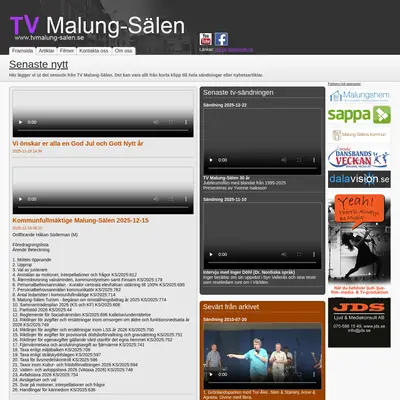 TV Malung-Sälen startsida 2026