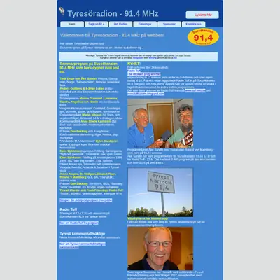 SD Tyresö närradio startsida 2007