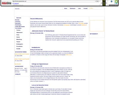 tyskaskolan.se startsida 2006
