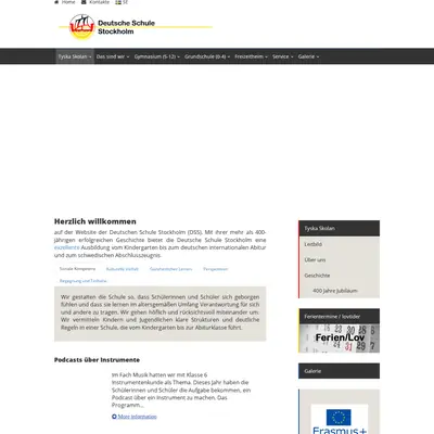 tyskaskolan.se startsida 2020