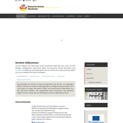 tyskaskolan.se startsida 2021
