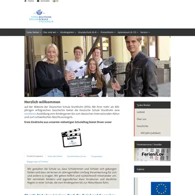tyskaskolan.se startsida 2023