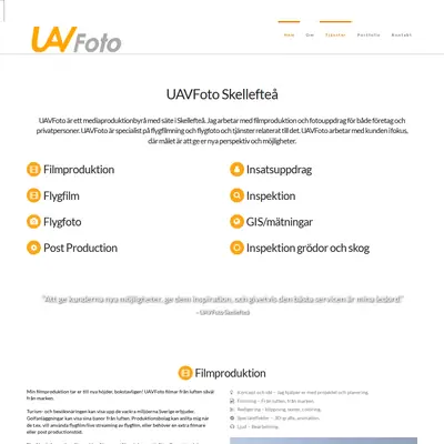 uavfoto.se startsida 2018