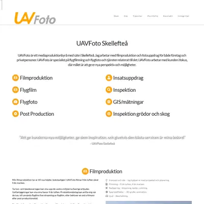 uavfoto.se startsida 2019