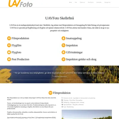 uavfoto.se startsida 2024
