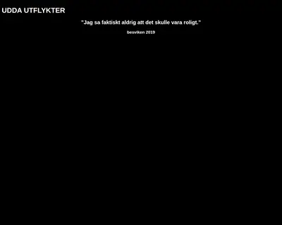 Uddautflykter.se startsida 2020